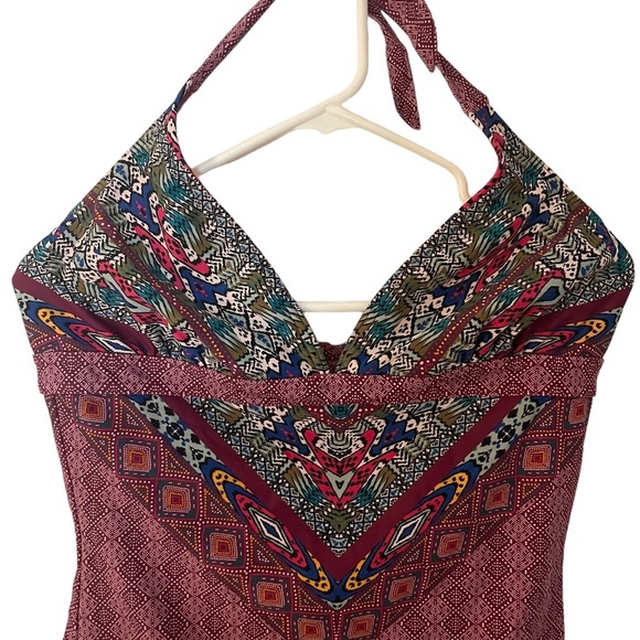 PrAna Swim Lahari Collection One Piece Swimsuit Pomegranate Marrakech Large - Picture 4 of 9